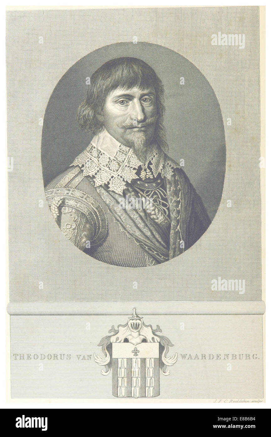 Cette illustration du XIe siècle réalisée par Arend représente Theodorus Van Waardenburg, capturant sa ressemblance et soulignant son importance historique pendant la période médiévale. Banque D'Images