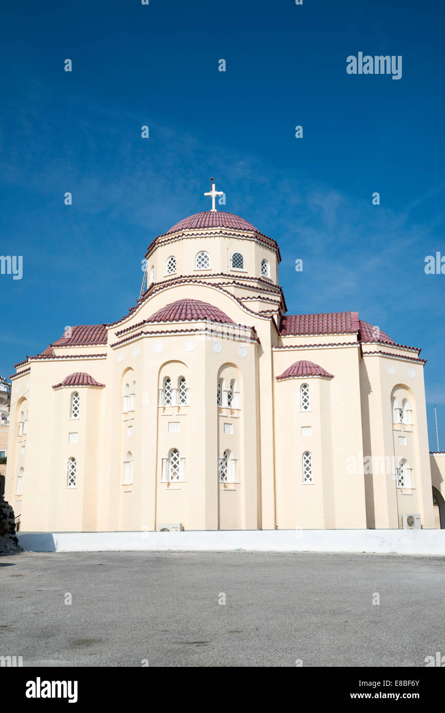 Dans l'église d'Exo gonia, Santorini, Grèce Banque D'Images