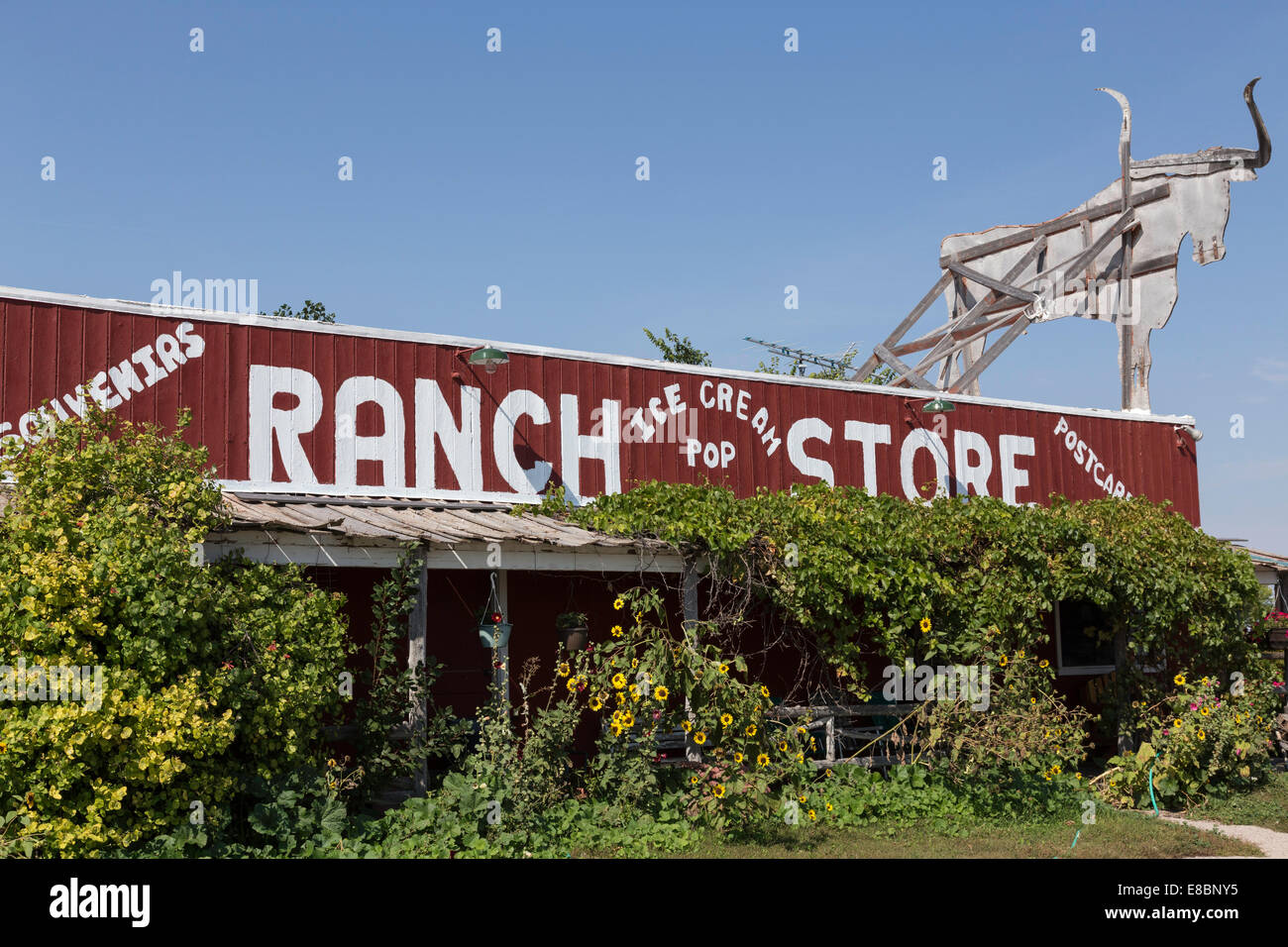 Le Ranch Store des Badlands, Prairie Dog Town, South Dakota, USA Banque D'Images