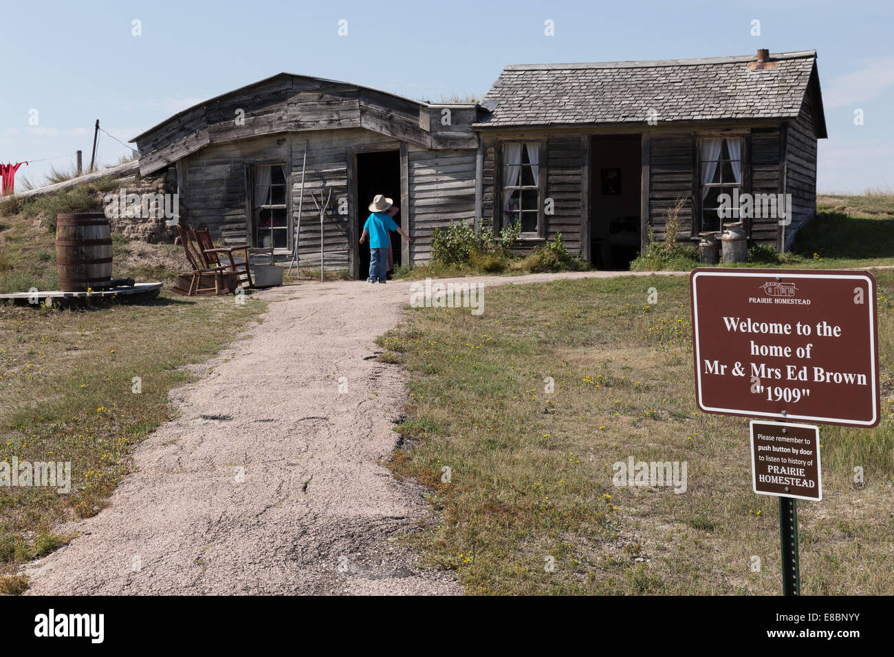 Prairie Homestead Site historique de Philip, South Dakota, USA Banque D'Images