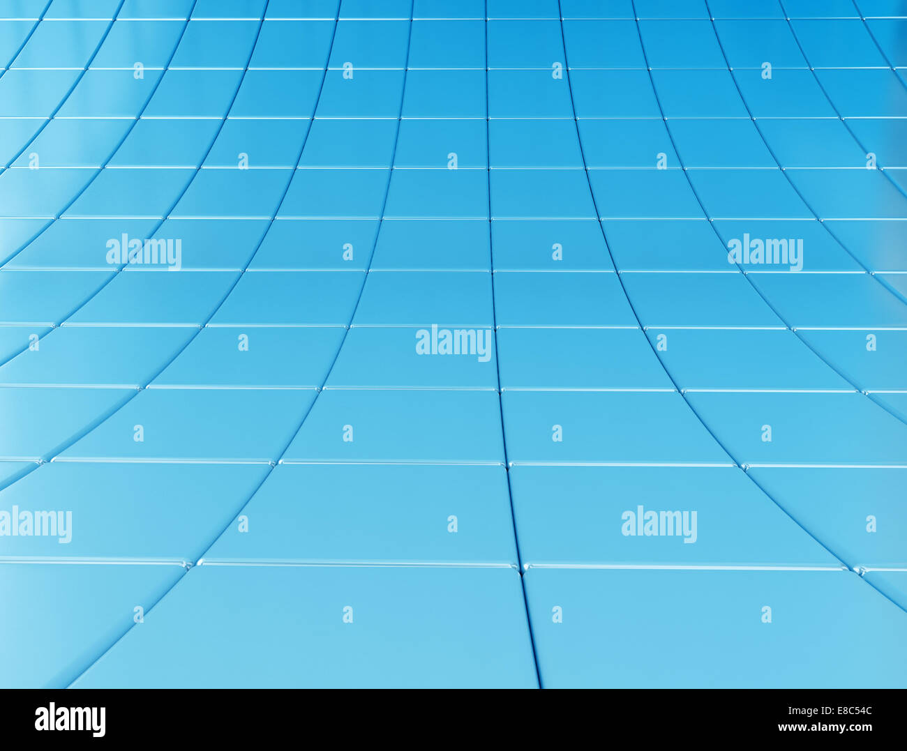 Cubes abstrait fond bleu Banque D'Images