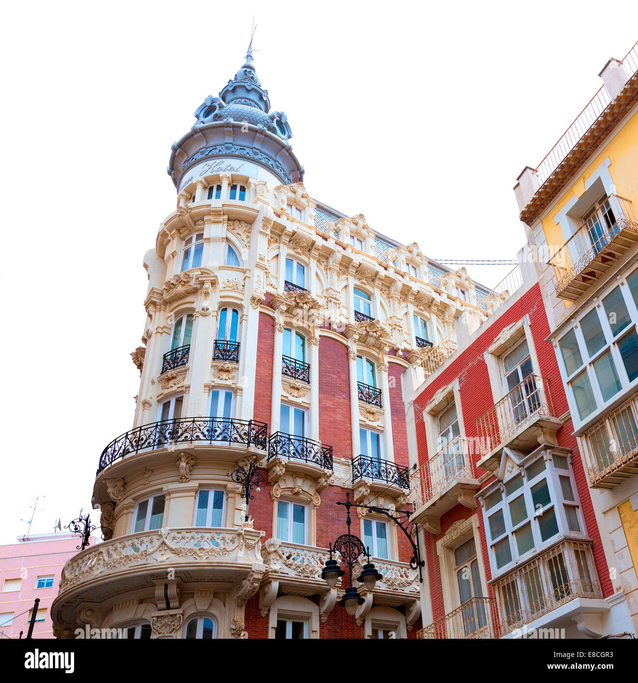 Le Grand Cartagena Gran Hotel l'architecture Art Nouveau à Murcia Espagne Banque D'Images