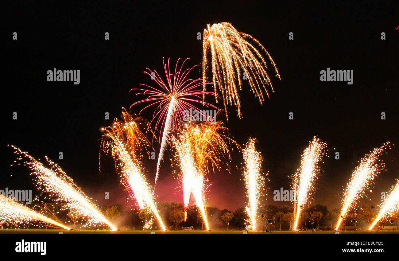 Southport, Lancashire, Royaume-Uni. 5e octobre 2014. Southport artifice musical championnats. Credit : Sue Burton/Alamy Live News Banque D'Images