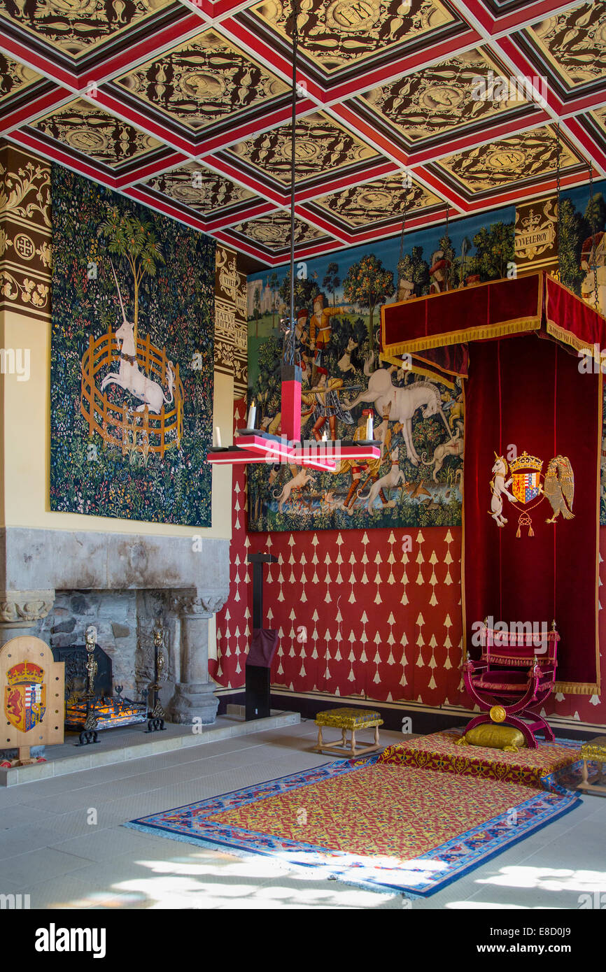 L'imprimeur de la chambre intérieure et de la salle de réunion, le château de Stirling, Stirling, Ecosse Banque D'Images