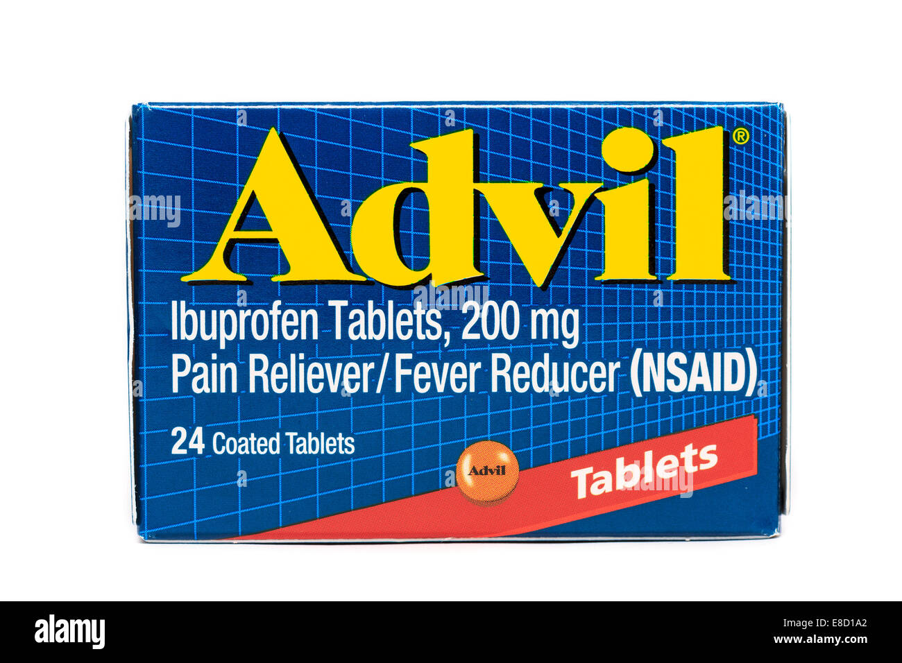L'Advil Ibuprofène analgésique tables/antipyrétique Banque D'Images