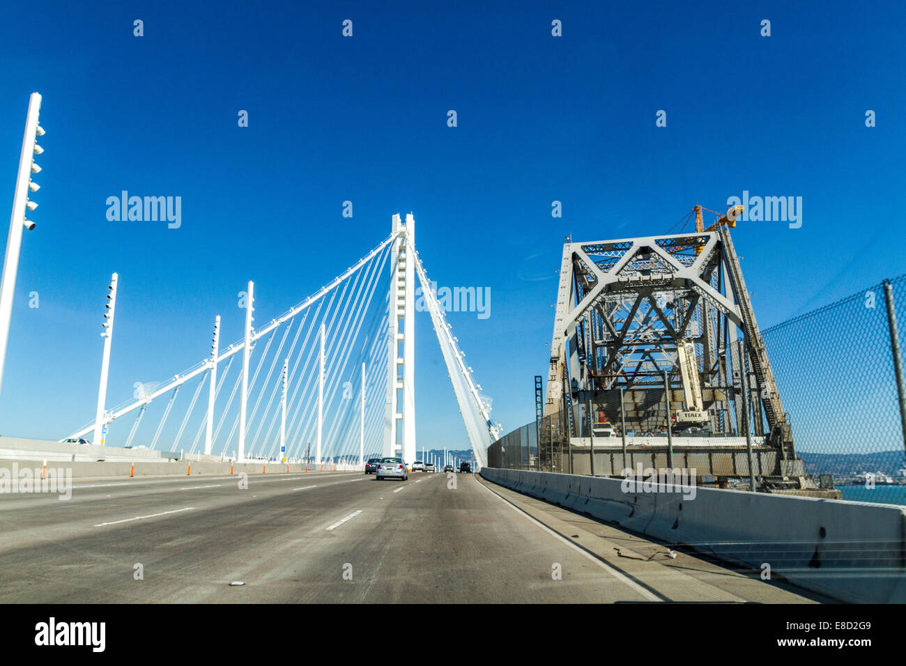 Le San Francisco Bay Bridge Banque D'Images