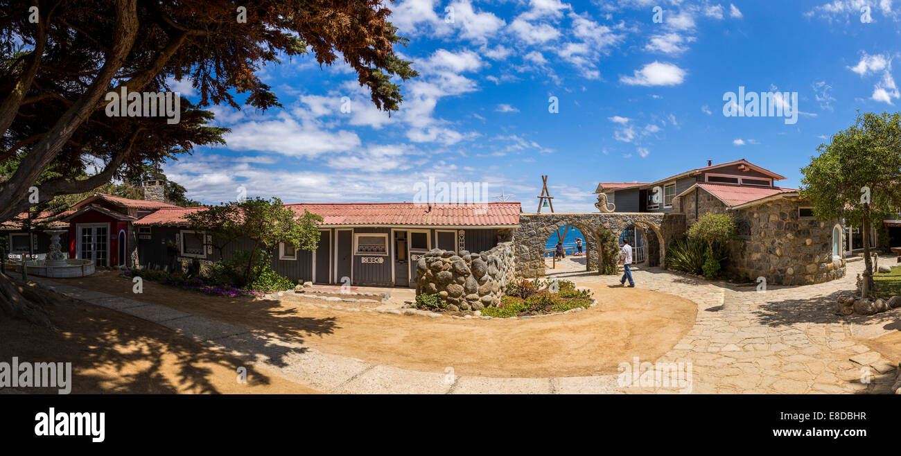 La maison de Pablo Neruda, Isla Negra, la côte du Pacifique, le Chili Banque D'Images