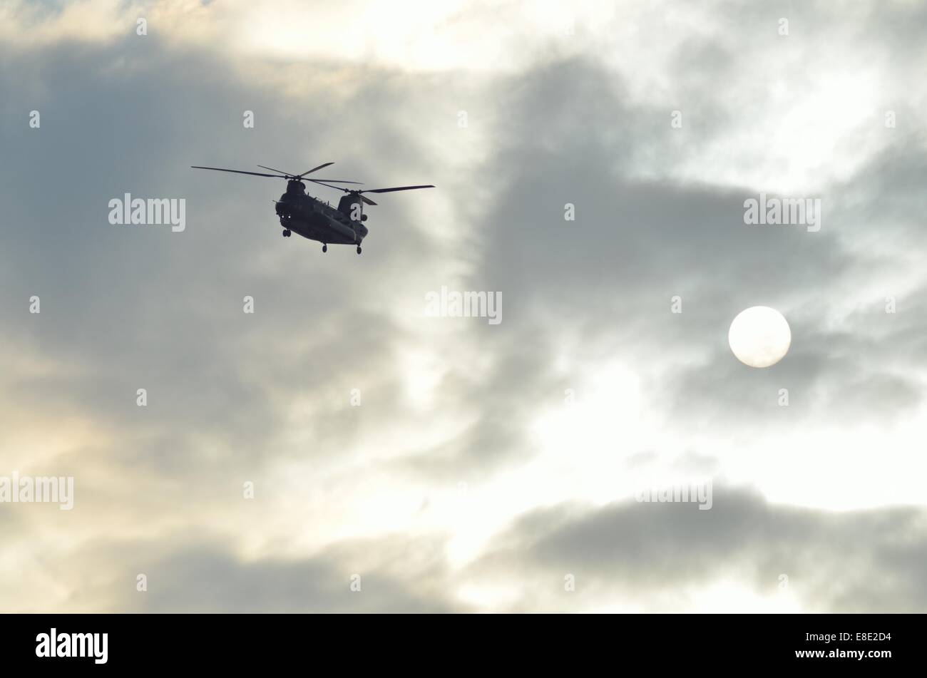 Hélicoptère Chinook de la RAF Banque D'Images