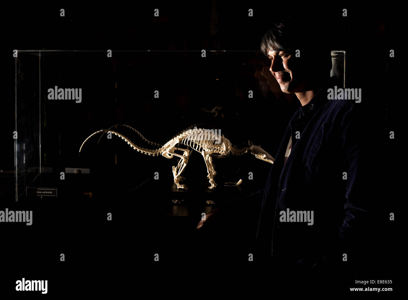 Le professeur Brian Cox pose pour des photos lors d'un photocall pour l'ouverture de la bibliothèque exposition à la nature Manchester Museum Banque D'Images