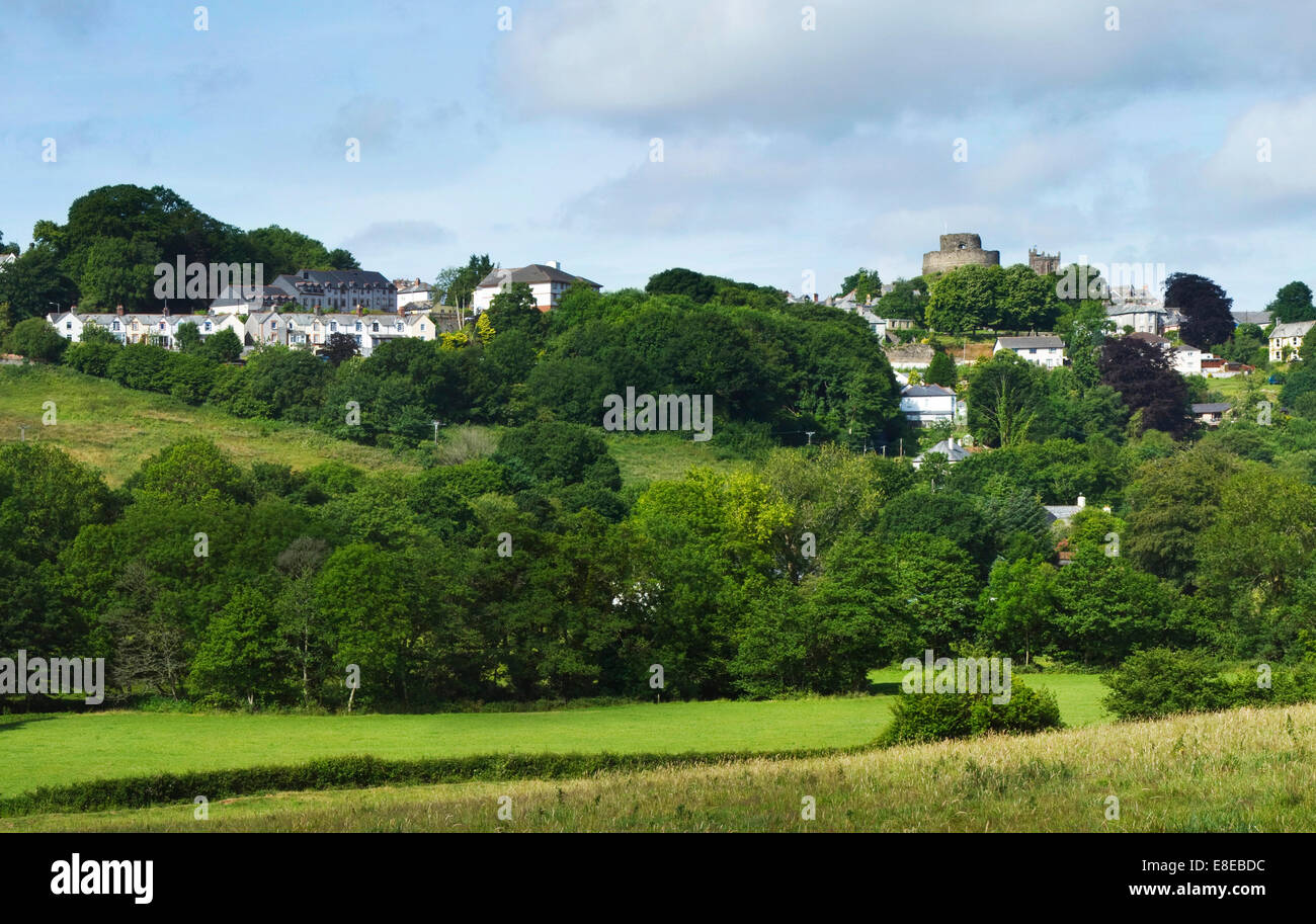 Vue sur les toits de Ridgegrove lane Launceston Banque D'Images