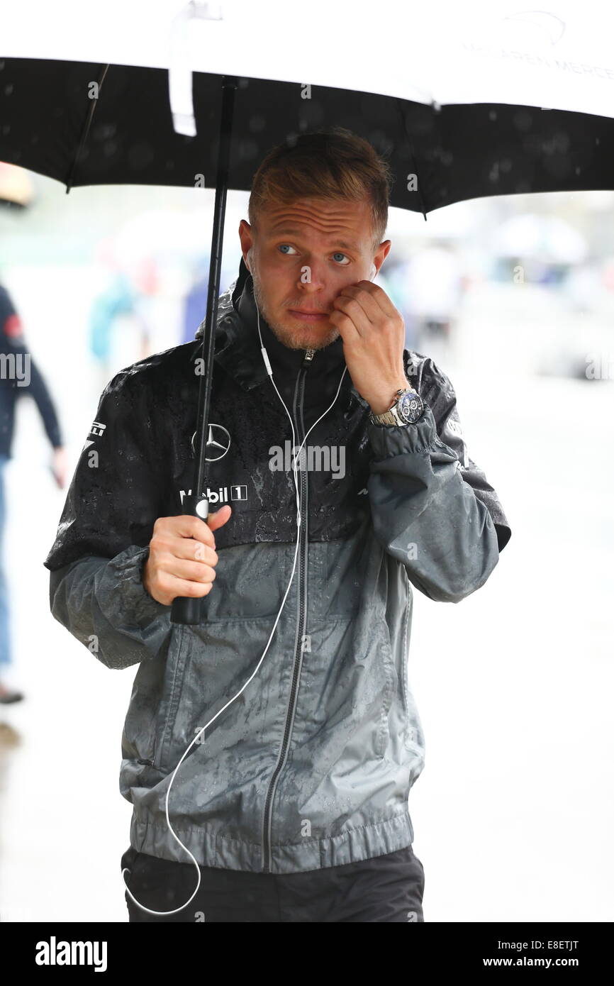 Kevin Magnussen, DEN, l'équipe McLaren Mercedes, Suzuka, JAPON, 05.10.2014, la formule 1 course de F1, Grand Prix du Japon, Grosser Preis, GP du Japon, Motorsport, la Photo par : Sho TAMURA/AFLO SPORT ALLEMAGNE OUT Banque D'Images