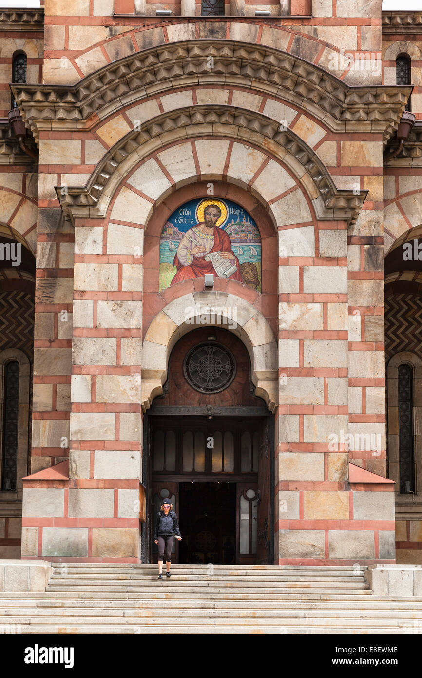 L'église de Saint Marc, nouveau Belgrade ou Novi Beograd, Belgrade, Serbie Banque D'Images