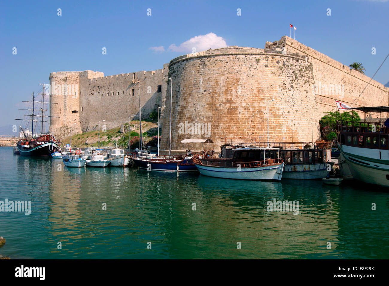 Port et Château, Kyrenia (Girne), Chypre du Nord. Banque D'Images