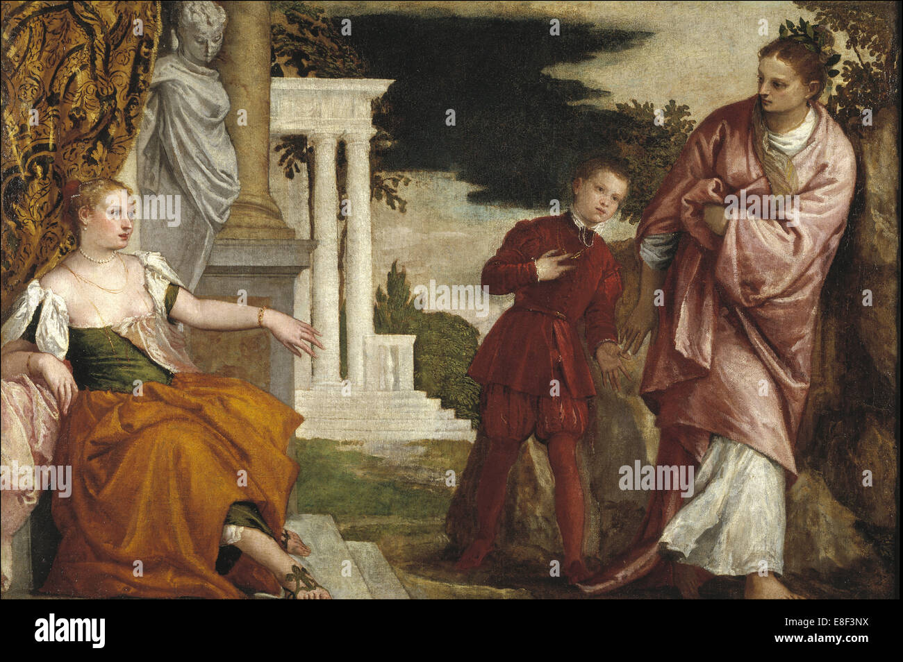 Jeune homme entre le Vice et la vertu. Artiste : Paolo Véronèse, (1528-1588) Banque D'Images