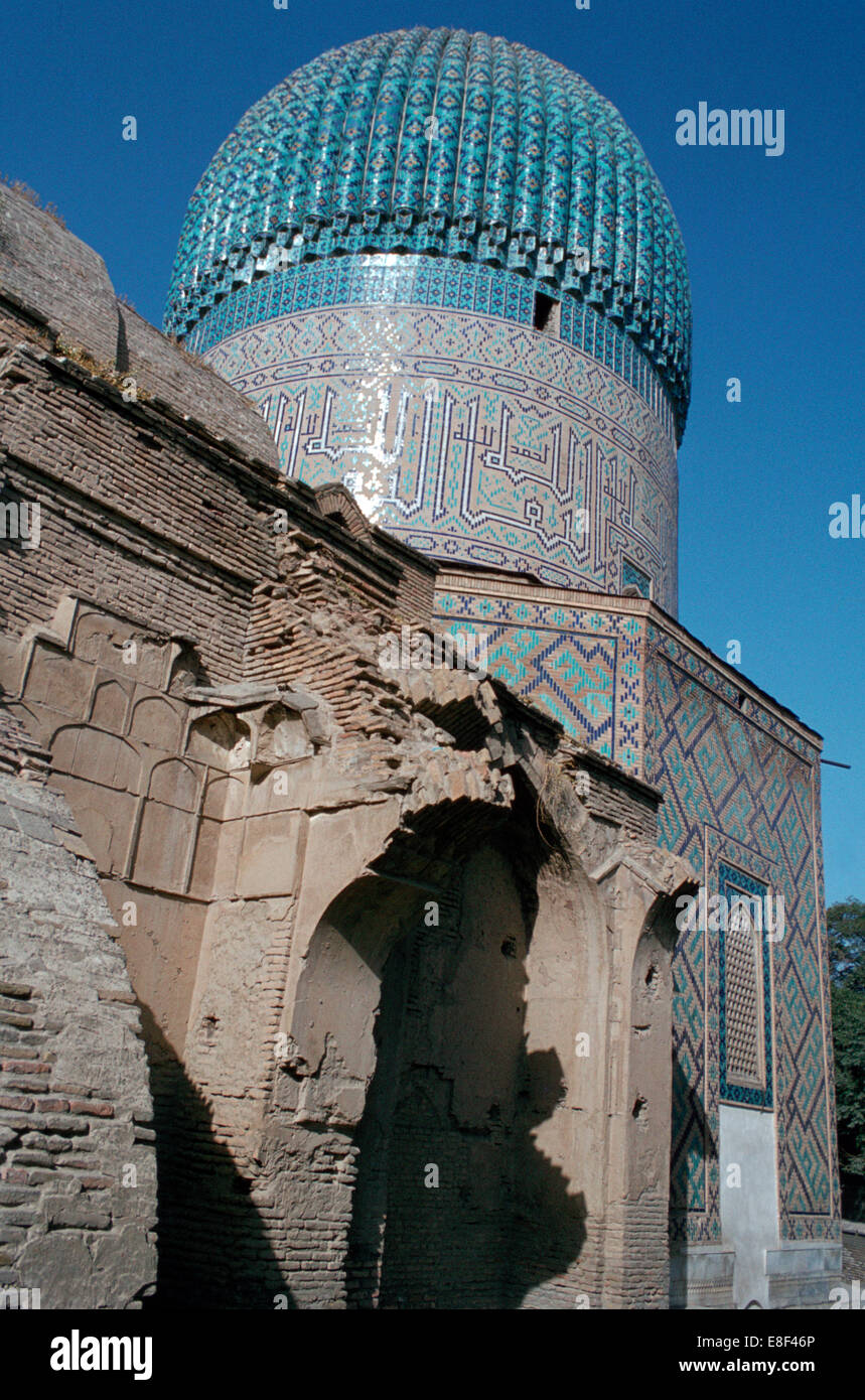 Gur-e Amir, Samarkand, Ouzbékistan. Banque D'Images