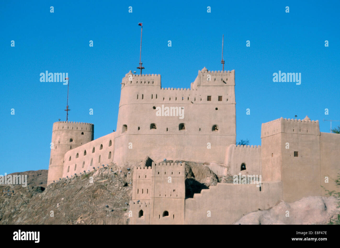 Fort Jalali, Muscat, Oman (Mascate). Banque D'Images