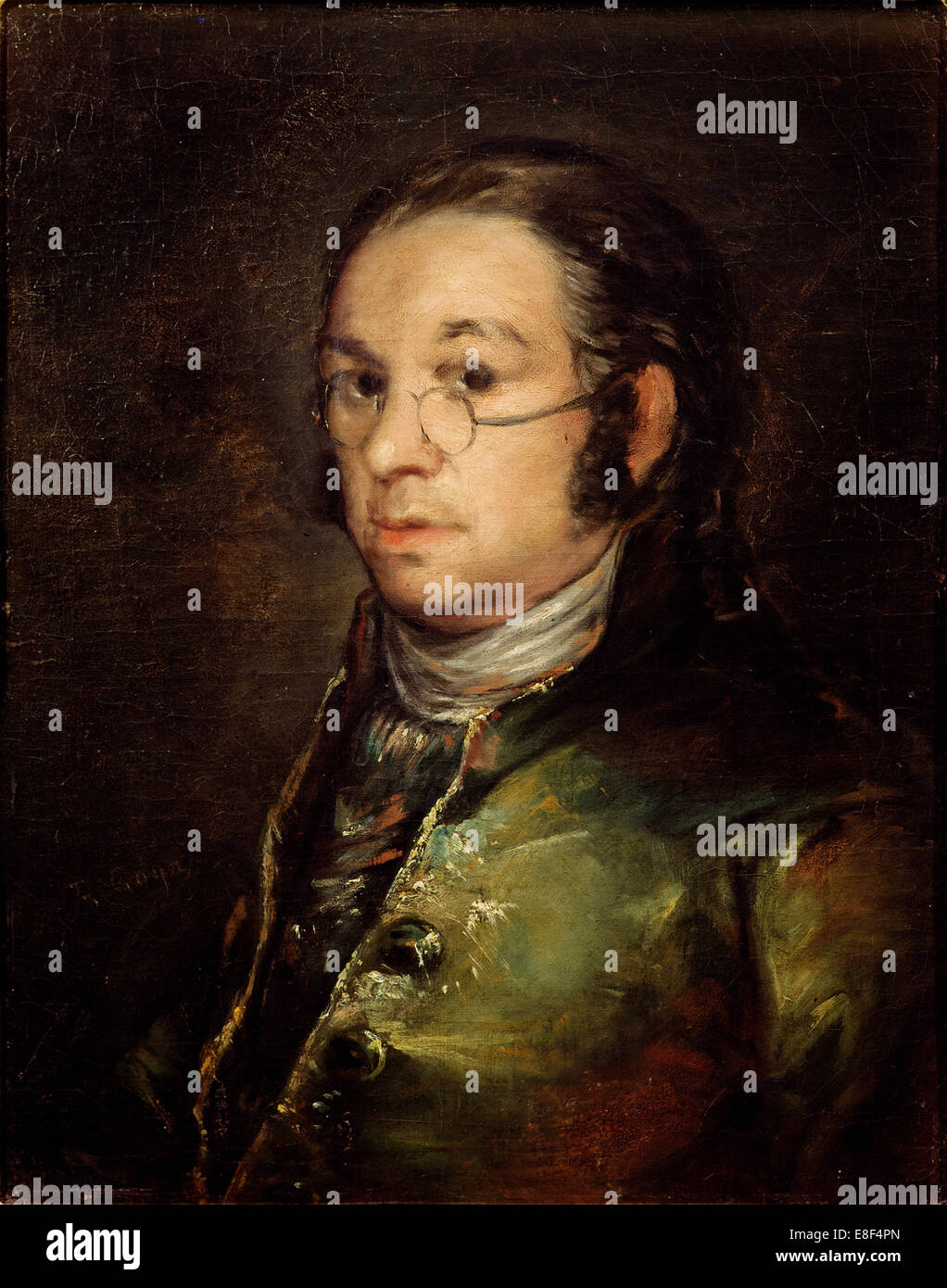 Autoportrait avec lunettes. Artiste : Goya, Francisco de (1746-1828) Banque D'Images