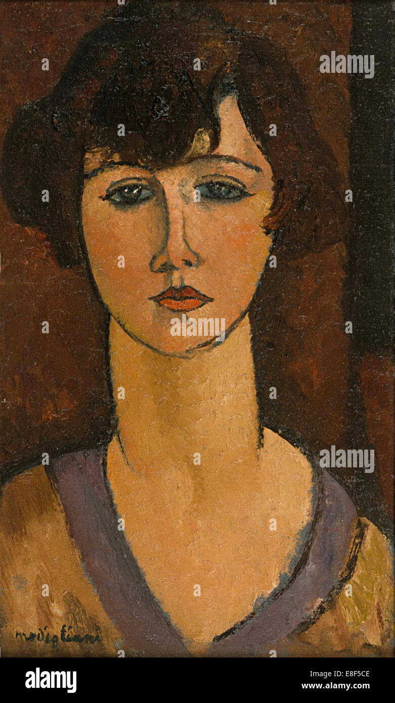Portrait d'Élisabeth Fuss-Amoré. Artiste : Modigliani, Amedeo (1884-1920) Banque D'Images