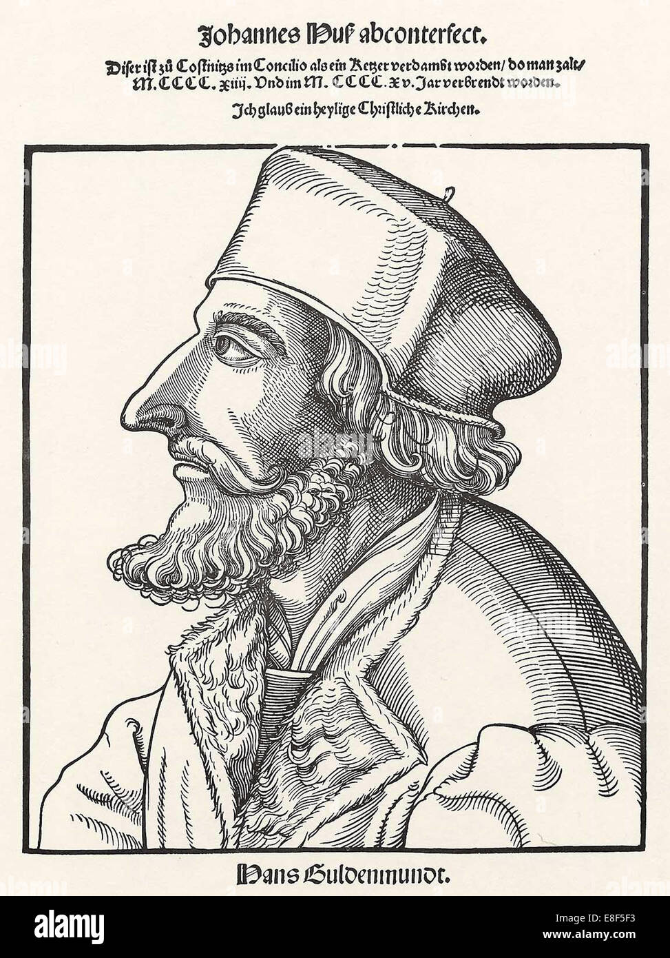 Jean Hus. Artiste : Schoen, Erhard (1491-1592) Banque D'Images