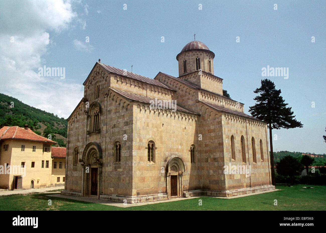 Monastère de Decani, Kosovo. Banque D'Images