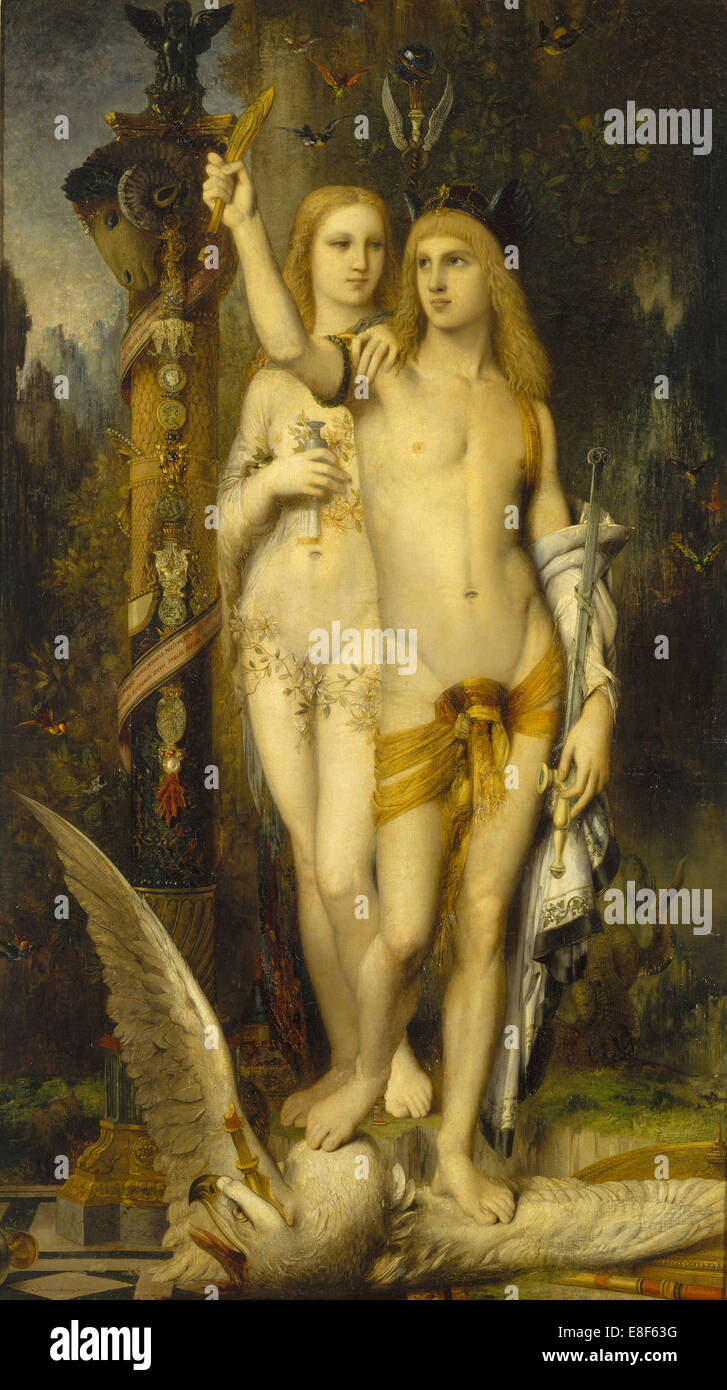Jason et Médée. Artiste : Moreau, Gustave (1826-1898) Banque D'Images