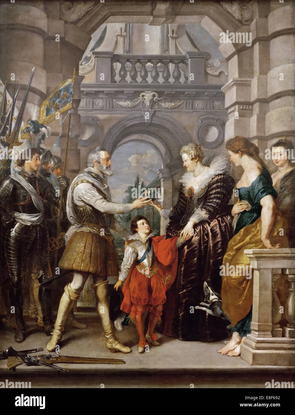L'envoi de la Régence (la Marie de' Medici Cycle). Artiste : Rubens, Pieter Paul (1577-1640) Banque D'Images