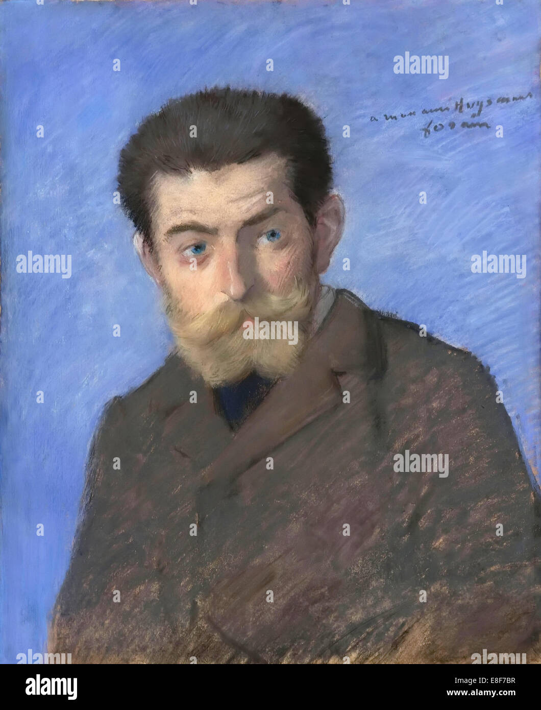 Portrait de Joris-Karl Huysmans (1848-1907). Artiste : Forain, Jean-Louis (1852-1931) Banque D'Images