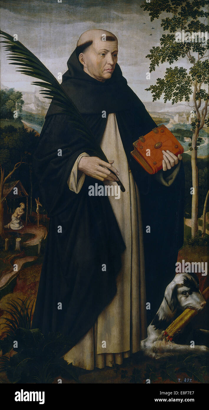 Saint Dominique. Artiste : Benson, Ambrosius (1495-1550) Banque D'Images