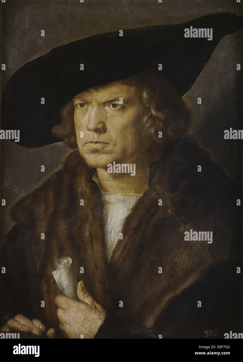 Portrait d'un inconnu l'homme. Artiste : Dürer, Albrecht (1471-1528) Banque D'Images