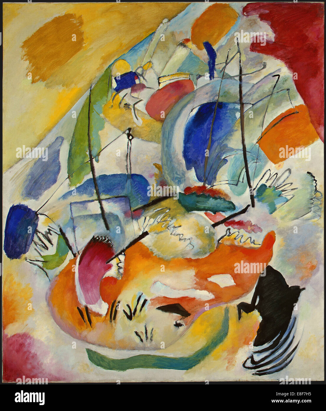 31 l'Improvisation (bataille de la mer). Artiste : Kandinsky, Vassily Vassilievitch (1866-1944) Banque D'Images