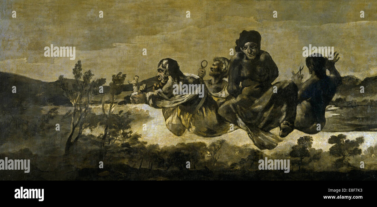Atropos (le destin). Artiste : Goya, Francisco de (1746-1828) Banque D'Images