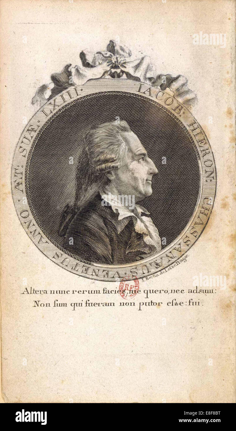 Portrait de Giacomo Girolamo Casanova (1725-1798). Artiste : Berka, Johann (1758-1815) Banque D'Images