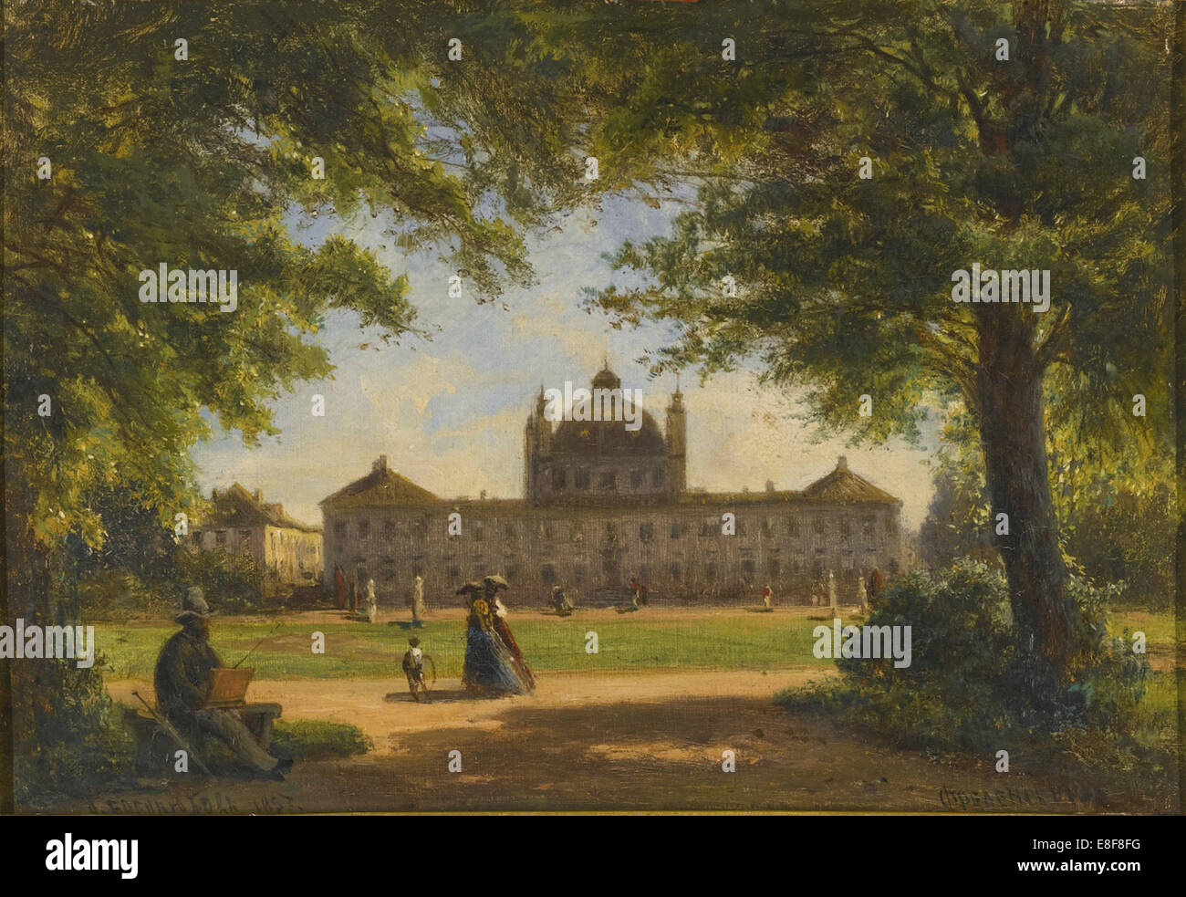 Fredensborg Palace. Artiste : Bogolyubov, Alexei Petrovitch (1824-1896) Banque D'Images