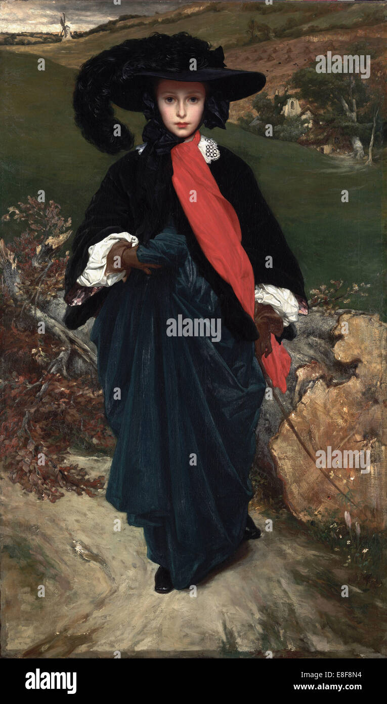 Portrait de mai Sartoris. Artiste : Leighton, Frédéric, 1er baron Leighton (1830-1896) Banque D'Images