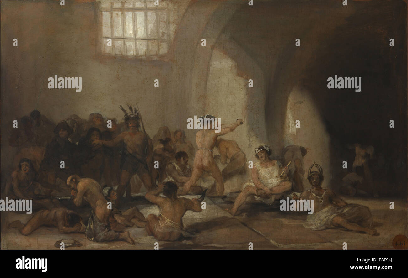 L'asile (asile). Artiste : Goya, Francisco de (1746-1828) Banque D'Images