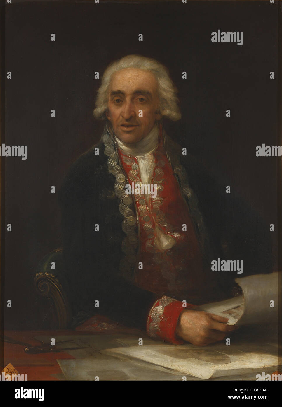 Portrait de Juan de Villanueva. Artiste : Goya, Francisco de (1746-1828) Banque D'Images