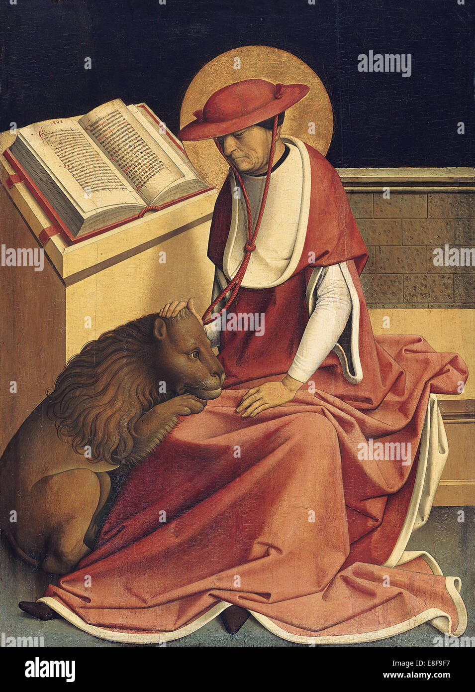 Saint Jérôme en tant que cardinal. Artiste : Maître de Bad Reichenhall (active ca 1480-1490) Banque D'Images