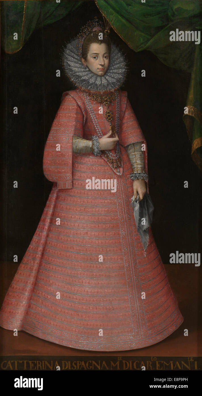 Portrait de l'Infante Catherine Michelle d'Espagne (1567-1597). Artiste : Anonyme Banque D'Images