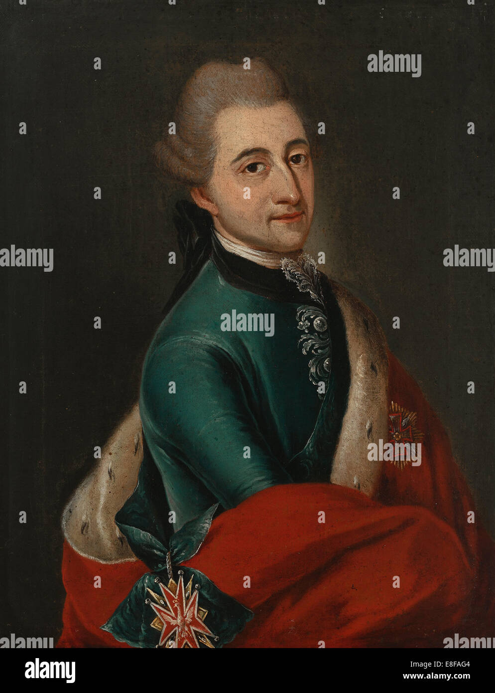 Portrait de Stanislas II Auguste Poniatowski, Roi et Grand-duc de la Commonweal Artist : Molitor, Franz Ignaz (1731-1794) Banque D'Images