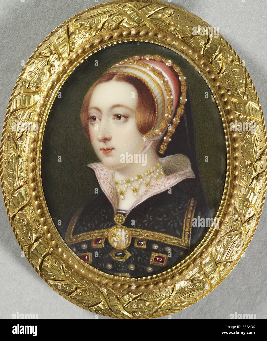 Anne Boleyn. Artiste : os, Henry Pierce (1779-1855) Banque D'Images