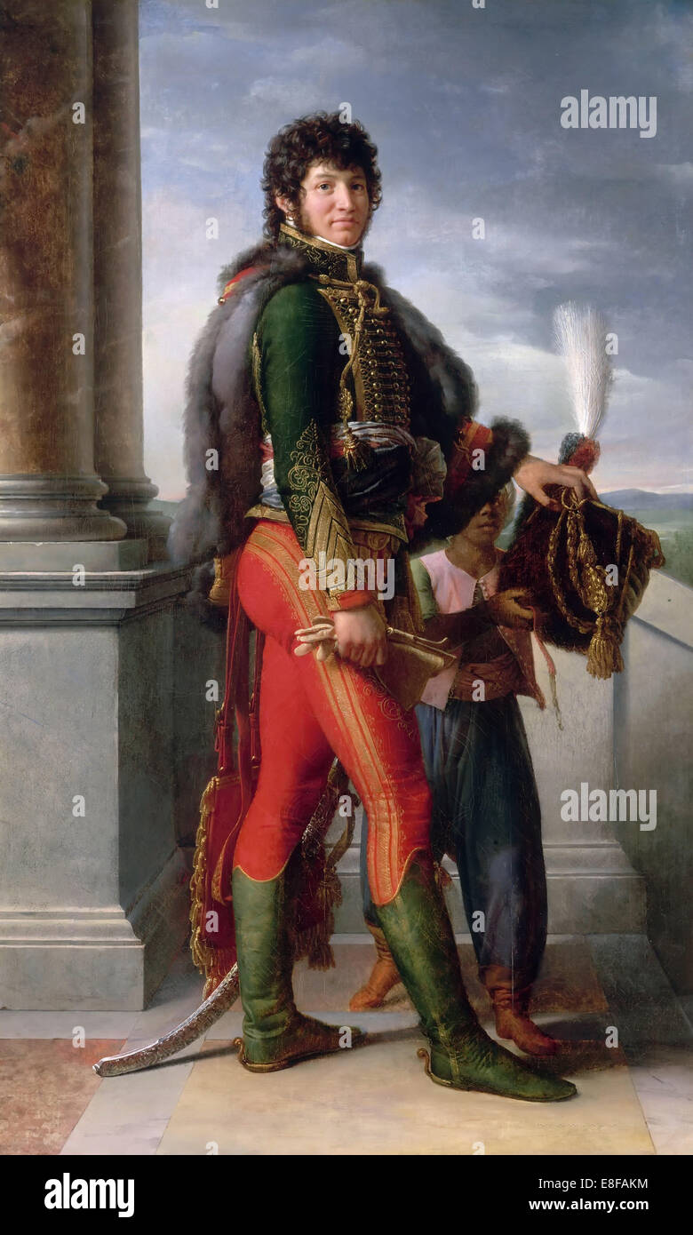Portrait de Joachim Murat (1767-1815). Artiste : Gérard, François Pascal Simon (1770-1837) Banque D'Images