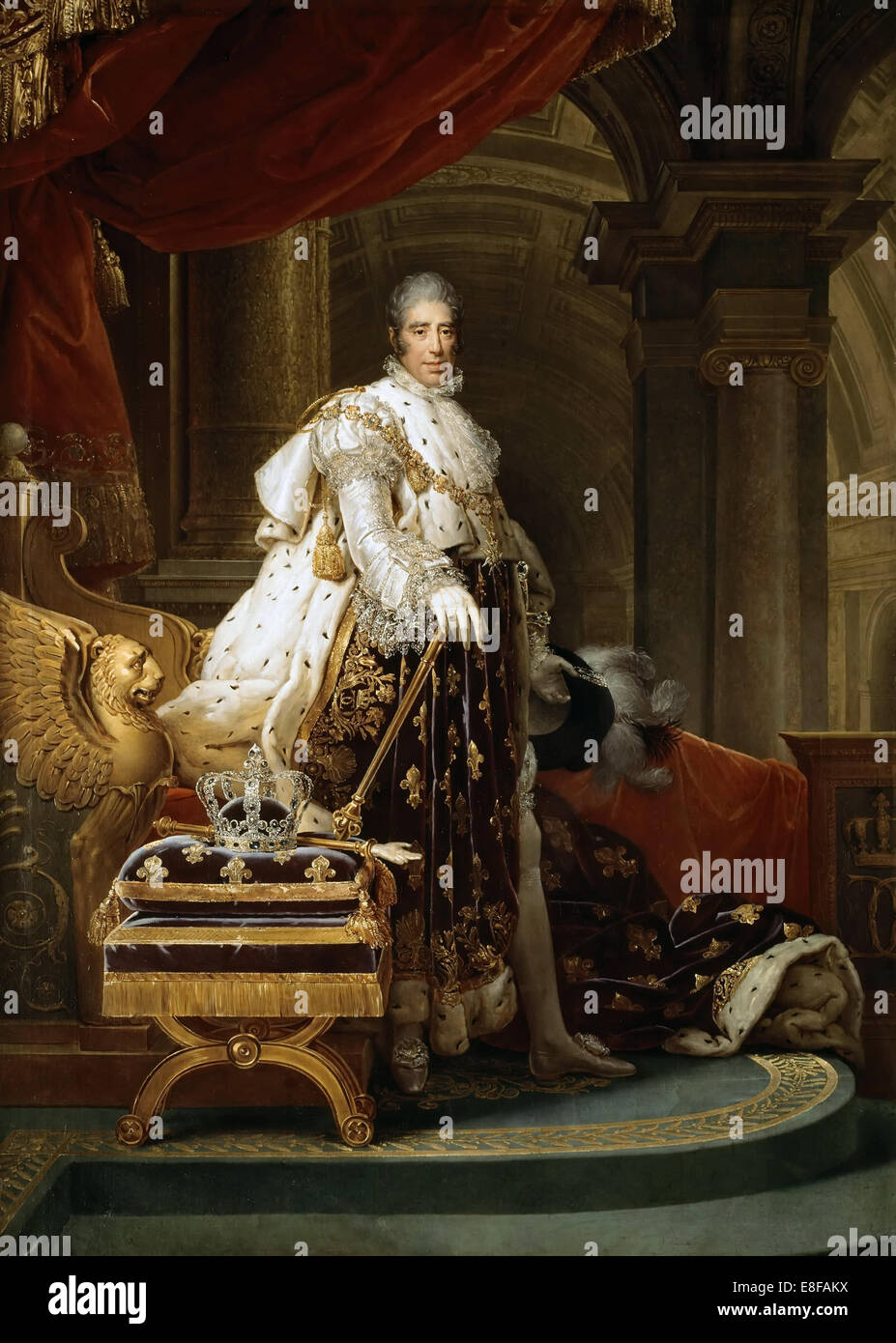 Le roi Charles X de France. Artiste : Gérard, François Pascal Simon (1770-1837) Banque D'Images