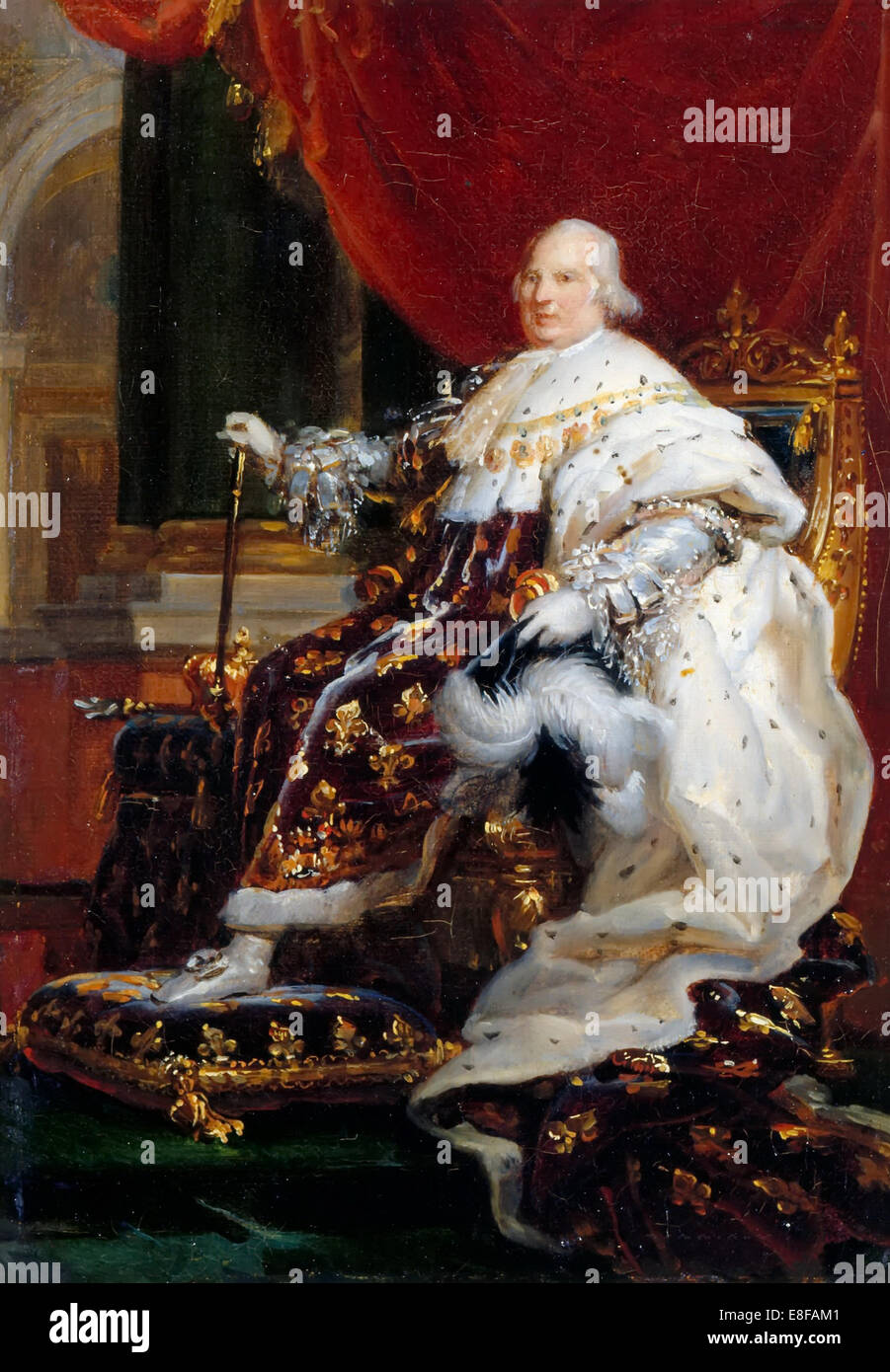 Portrait de Louis XVIII (1755-1824). Artiste : Gérard, François Pascal Simon (1770-1837) Banque D'Images