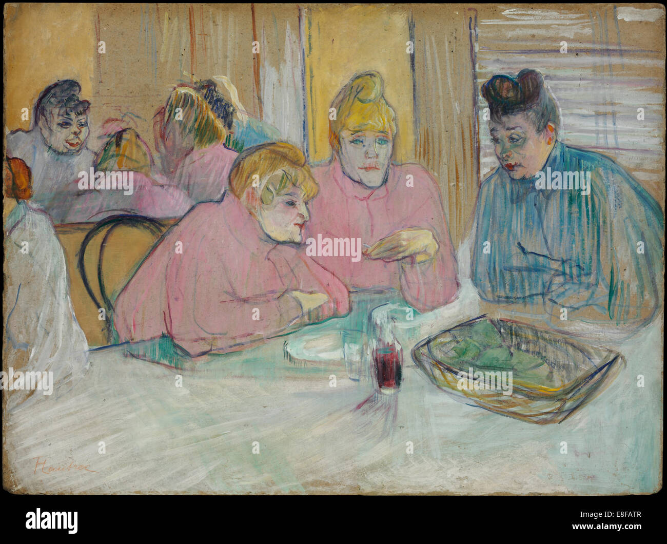 Les dames dans la salle à manger. Artiste : Toulouse-Lautrec, Henri de (1864-1901), Banque D'Images