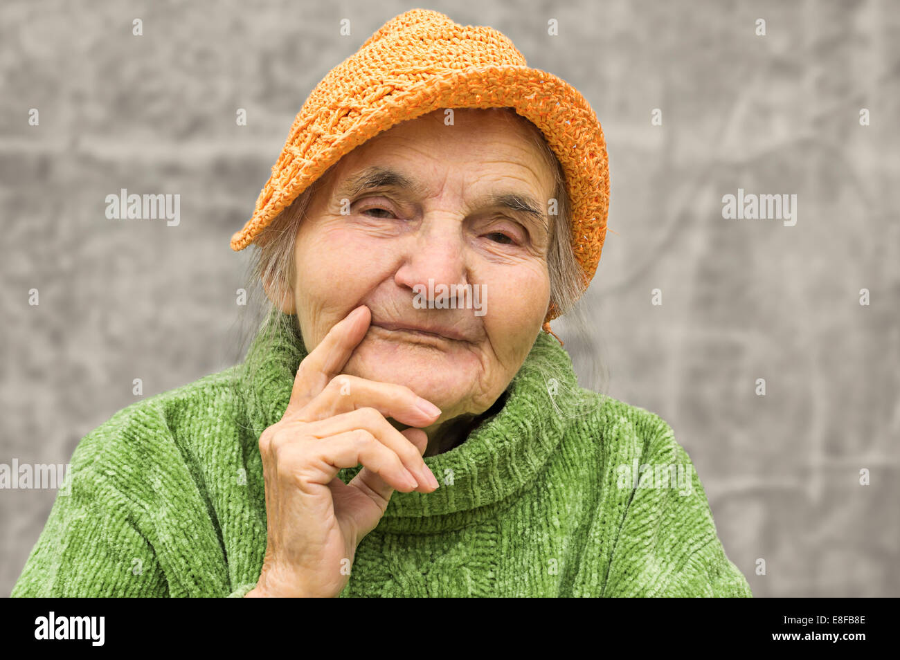 Portrait of elderly woman Banque D'Images