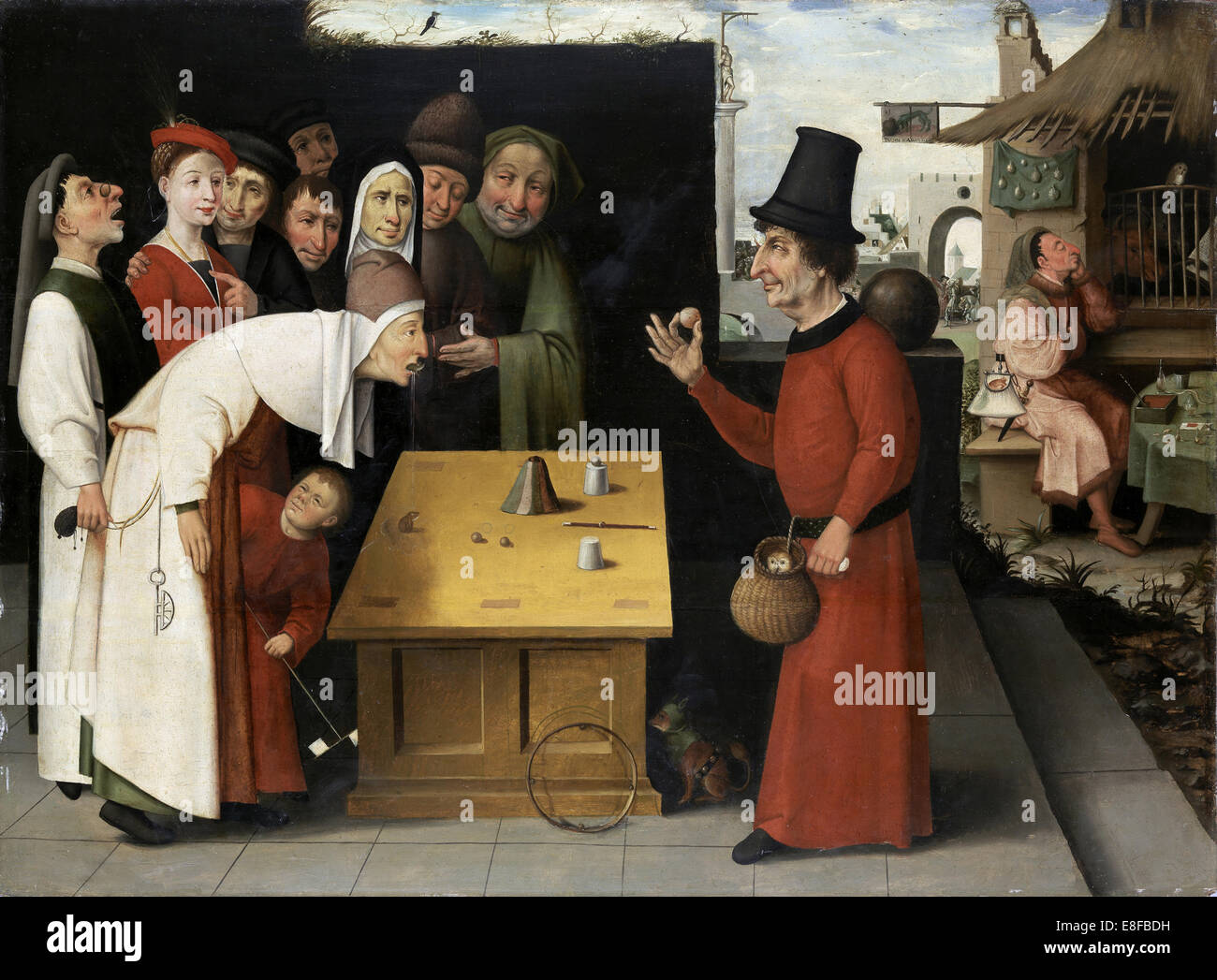 Le charlatan. Artiste : Bosch, Hieronymus, (école) Banque D'Images