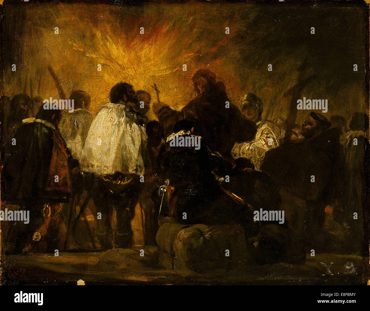 Nuit de l'Inquisition. Artiste : Goya, Francisco de (1746-1828) Banque D'Images