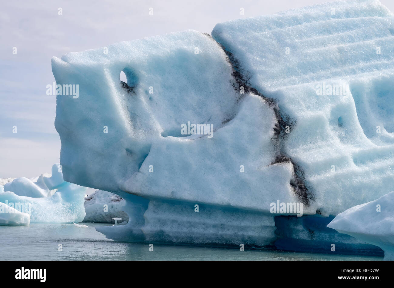 Jökulsarlon iceberg Banque D'Images