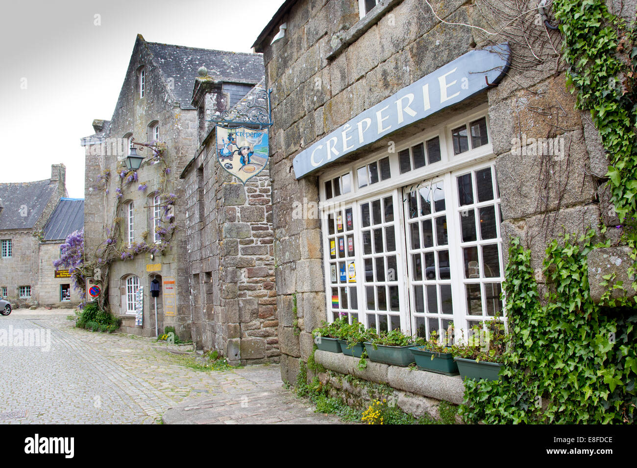 Crêperie en Bretagne, Nord de la France Banque D'Images