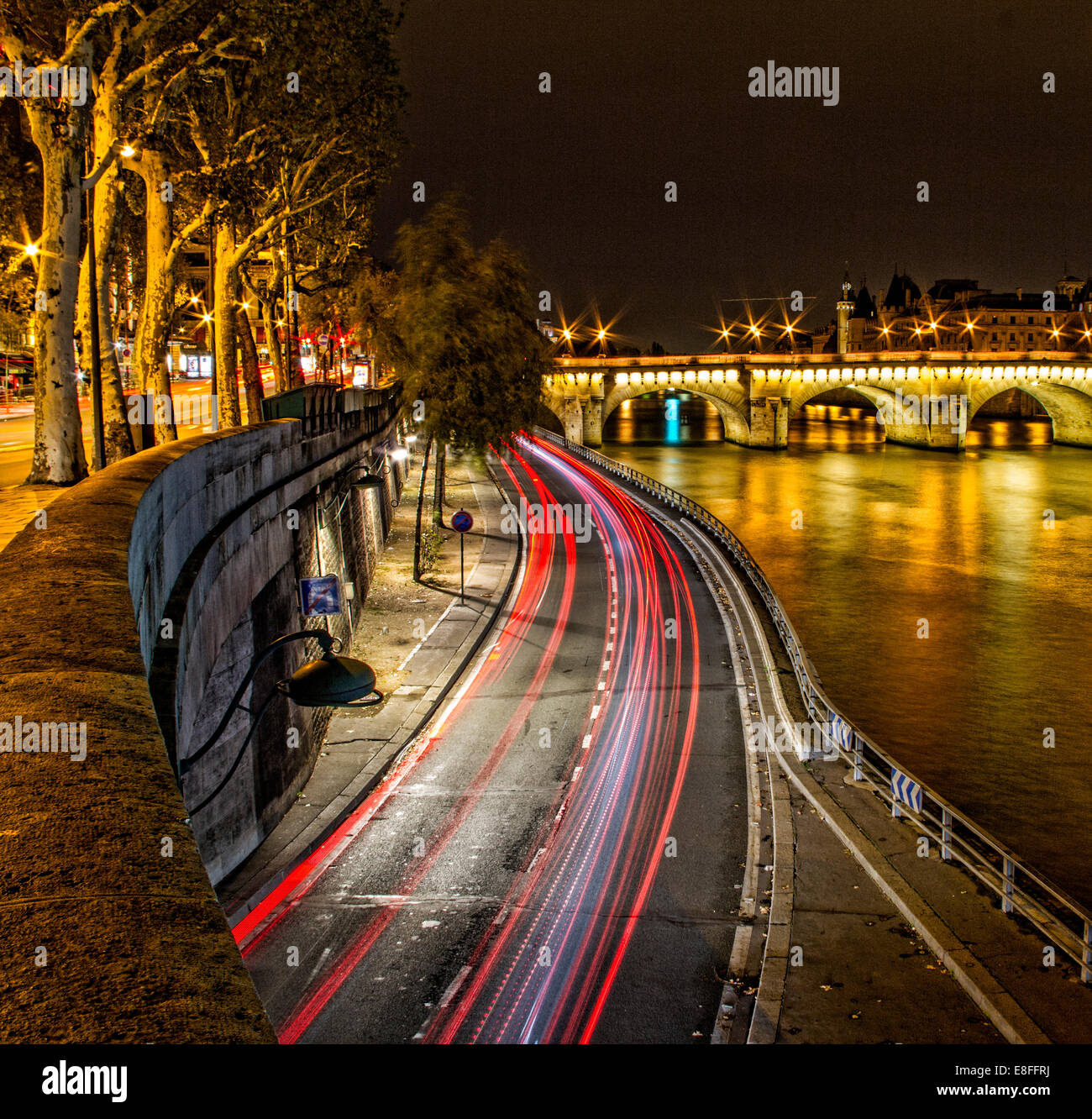 France, Paris, rivière par rivière Seine Photo Stock Alamy